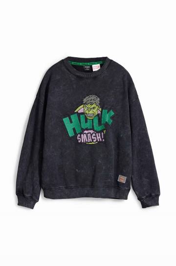 Детская хлопковая кофта Desigual HULK цвет зелёный с аппликацией 24WBSK05