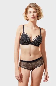 Женские черные трусики-шортики KARAT Черный S Etam 6522501