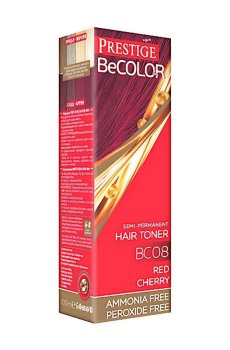 Безаммиачный оттеночный бальзам для волос Vips Prestige BeColor Semi-Permanent Hair Toner BC08 Красная вишня, 100 мл