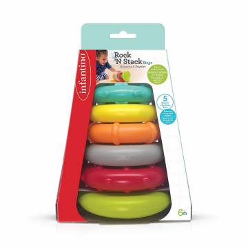 Детская развивающая игрушка Infantino Rock N Stack Rings, от 6 месяцев (216271I)