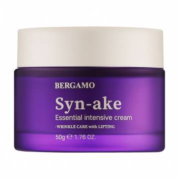 Крем для лица Bergamo Syn-Ake Essential Intensive Cream со змеиным пептидом, 50 г Крем для лица Bergamo Syn-Ake Essential Intensive Cream со змеиным пептидом, 50 г