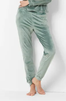 Женские зеленые велюровые брюки DUNKAN Зеленый S Etam 6541170