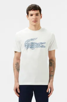 Мужская белая футболка Белый XS Lacoste TH050870V