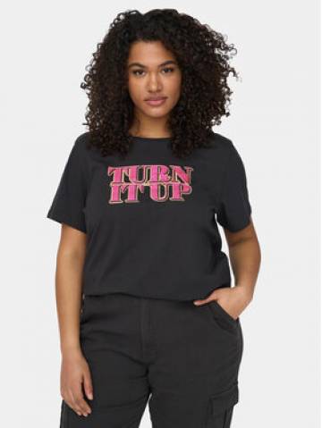 ONLY Carmakoma Футболка 15284839 Чорний Regular Fit ONLY Carmakoma Футболка 15284839 Чорний Regular Fit