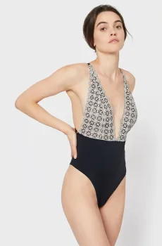 Женское золотистое боди SHINY Золотой L Etam 6512934