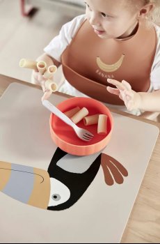 Тарелка и миска для детей OYOY Pullo