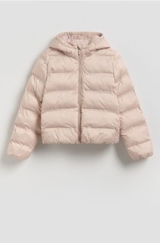 Reserved - Стьобана куртка з капюшоном - бежевий - 420HR-08X