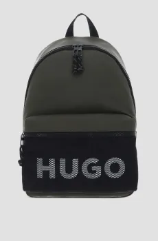 Мужской темно-зеленый рюкзак Зеленый ONESIZE HUGO 50523494;257