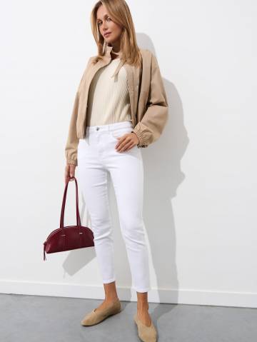 Mohito - Джинси skinny PETITE - білий - 44