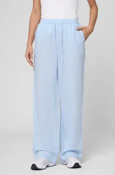 Женские голубые льняные брюки Голубой XL PRPY PWCPANN0063