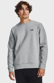 Мужской серый свитшот UA Unstoppable Flc Crew Серый L Under Armour 1381688-011