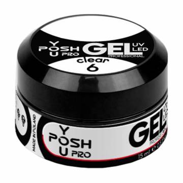 Однофазный гель для наращивания ногтей You Posh Builder Gel 06 Прозрачный, 30 мл Однофазный гель для наращивания ногтей You Posh Builder Gel 06 Прозрачный, 30 мл