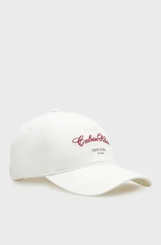 Женская белая кепка HOLIDAY Белый ONESIZE Calvin Klein LV04F5085G