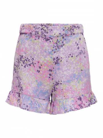 Kids ONLY Шорти з тканини 15296803 Фіолетовий Loose Fit Kids ONLY Шорти з тканини 15296803 Фіолетовий Loose Fit