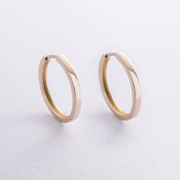 Серьги - кольца в желтом золоте с08764 Серьги - кольца в желтом золоте с08764