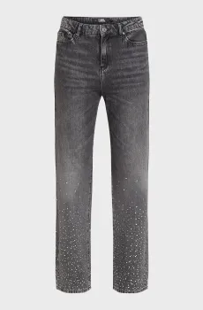 Женские серые джинсы SPARKLE Серый 26 Karl Lagerfeld 240W1104