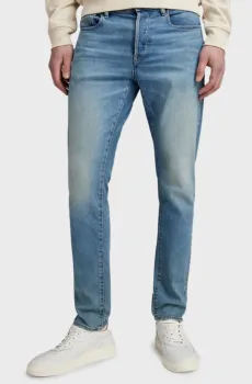 Мужские голубые джинсы 3301 slim Голубой 29-32 G-Star RAW 51001,D503