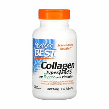 Коллаген 1 и 3 типа Doctors Best Collagen Types 1 & 3, 180 шт