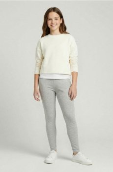 Бавовняні легінси - сірий