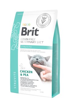 Сухой корм для кошек Brit Veterinary Diet Struvite при лечении и профилактике мочекаменной болезни, 2 кг