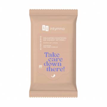 Салфетки для интимной гигиены AA Intymna Active-Biotic, 20 шт Салфетки для интимной гигиены AA Intymna Active-Biotic, 20 шт