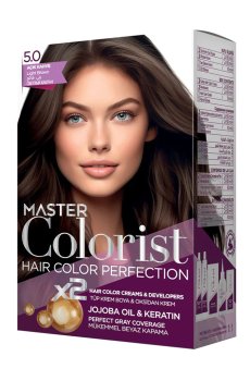 Краска для волос Master Colorist Hair Color Perfection 5.0 Light Brown, 210 мл