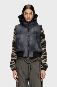 Женский темно-серый пуховой жилет GIACCA Серый 38 Diesel A14661 0CBCS