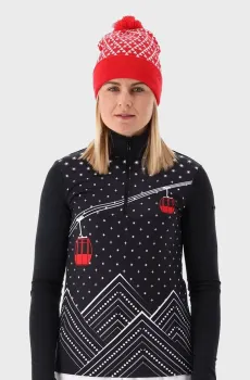 Женская черная спортивная кофта с узором FUNCTION Черный 40 CMP 35L0496-U901