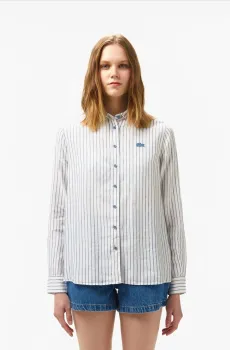 Женская голубая рубашка Голубой 40 Lacoste CF0509HD9