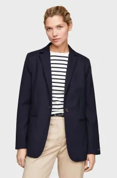 Женский темно-синий жакет CORE REGULAR SB BLAZER Синий 36 Tommy Hilfiger WW0WW39977