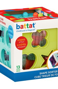 Развивающая игрушка-сортер Battat Lite Умный куб, 14*14*14 см, от 2 лет (BT4577Z)