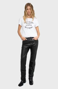 Женская белая футболка Walk Белый XS ZADIG&VOLTAIRE JWTS02769_WHITE