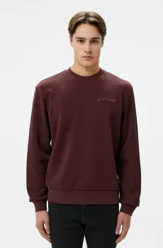 Мужская бордовая толстовка Бордовый M Lacoste SH2858BZD