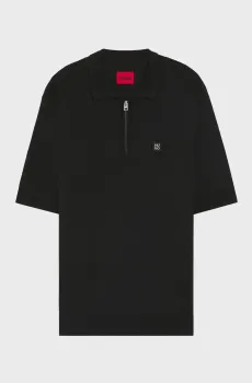 Мужское черное поло Черный XL HUGO 50542750;001