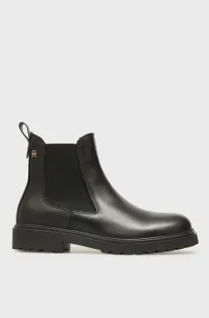 Женские черные кожаные челси CLEATED Черный 36 Tommy Hilfiger FW0FW08766