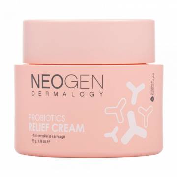 Увлажняющий крем для лица Neogen Dermalogy Probiotics Relief Cream для укрепления и восстановления кожи, с пробиотиками, 50 г