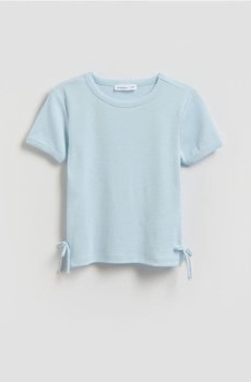 Reserved - Гладка футболка з модалом - блідо-блакитний - 982HT-05X