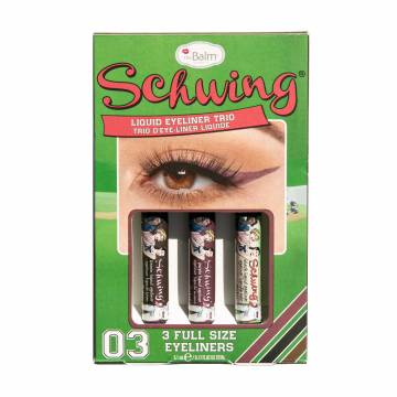 Набор жидких подводок для глаз theBalm Schwing Liquid Eyeliner Trio (Black, 1.7 мл + Brown, 1.7 мл + Purple, 1.7 мл) Набор жидких подводок для глаз theBalm Schwing Liquid Eyeliner Trio (Black, 1.7 мл + Brown, 1.7 мл + Purple, 1.7 мл)