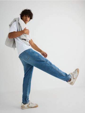 Reserved - Джинси carrot fit - синій - YW662-55J Reserved - Джинси carrot fit - синій - YW662-55J