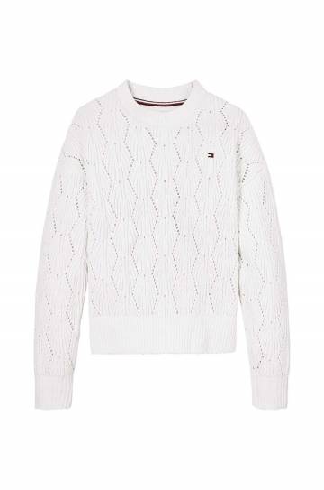 Детский свитер Tommy Hilfiger цвет бежевый KG0KG08153