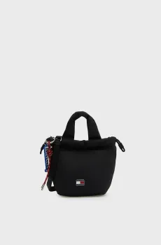 Женская черная сумка ICON CHARMS BUCKET Черный ONESIZE Tommy Jeans AW0AW18781
