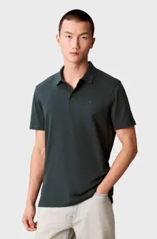 Мужское темно-серое поло SUPIMA Серый S Calvin Klein LV04LB276G