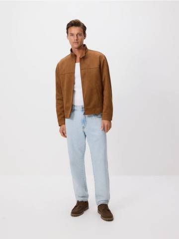 Reserved - Куртка зі штучної замші - коричневий - 919EF-88X