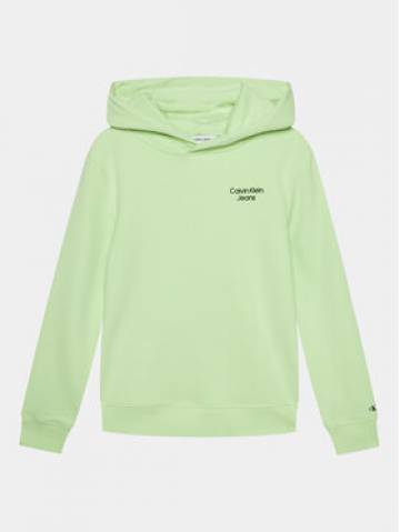 Calvin Klein Jeans Світшот Stack Logo IB0IB01293 Зелений Regular Fit Calvin Klein Jeans Світшот Stack Logo IB0IB01293 Зелений Regular Fit