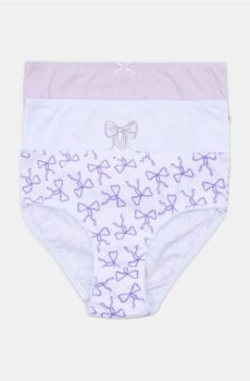 Бавовняні трусики, 3 пари - різнобарвний