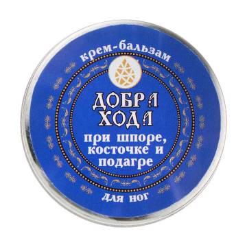 Крем-бальзам для ног Еліксір Добрый ход при шпоре, косточке и подагре, 10 мл Крем-бальзам для ног Еліксір Добрый ход при шпоре, косточке и подагре, 10 мл