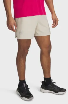 Мужские бежевые шорты UA TRAIL RUN LAUNCH SHORTS Бежевый M Under Armour 1389810-280