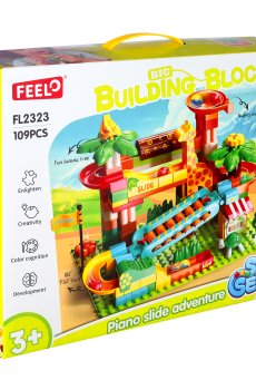 Детский конструктор FEELO TOYS Мир приключений, 109 деталей, от 3 лет (FL2323)