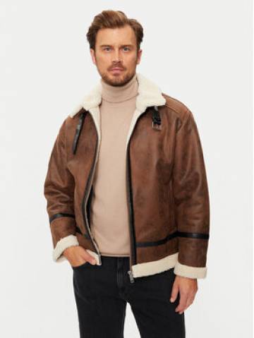 Lindbergh Куртка зі штучної шкіри 30-301124 Коричневий Regular Fit Lindbergh Куртка зі штучної шкіри 30-301124 Коричневий Regular Fit