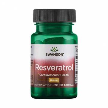 Ресвератрол Swanson Resveratrol 100 мг, 30 капсул Ресвератрол Swanson Resveratrol 100 мг, 30 капсул